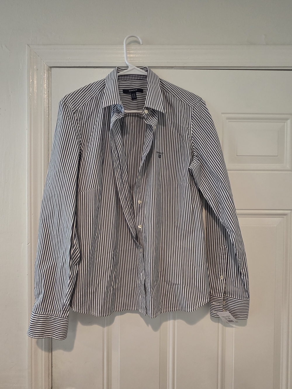 GANT Men's Blue White Stripe Button-Down Shirt